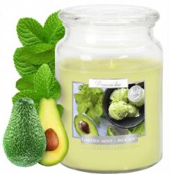 BISPOL Lumânare aromată Mint & Avocado - Bispol Premium Line Aura Garden Mint & Avocado 500 g