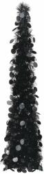  Brad de crăciun artificial tip pop-up, negru, 120 cm, pet (320985)