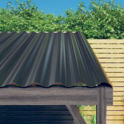  Panouri de acoperiș 36 buc. oțel vopsit antracit 60x36 cm (319131)
