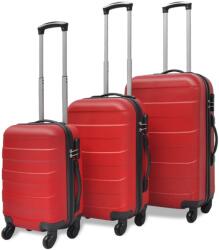  Set valize rigide, roșu, 3 buc. , 45, 5/55/66 cm (91143) Valiza