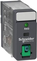 Schneider Electric RXG12FD Dugaszolható interfész relé, 10 A, 1 CO, lockable test button, LED, 110 V DC Harmony Electromechanical Relays (RXG12FD)