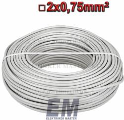 Prysmian-nkt MTL 2x0, 75 kábel (H03VVH2-F) sodrott réz vezeték fehér MT, MTL kábelek (Cable 000078_100)