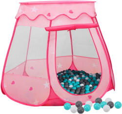 Cort de joacă pentru copii cu 250 bile, roz, 102x102x82 cm (3107725)