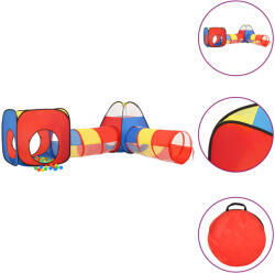  Cort de joacă pentru copii, 250 bile, multicolor, 190x264x90 cm (3107733)
