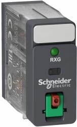 Schneider Electric RXG22F7 Harmony RXG Interfész relé, 2CO, 5A, 120VAC, tesztgomb, LED Harmony Electromechanical Relays (RXG22F7)