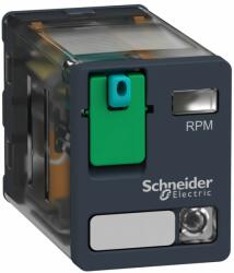 Schneider Electric RPM22JD RPM teljesítményrelé, 2CO, 15A, 12VDC, tesztgombbal, LED-del Harmony Electromechanical Relays (RPM22JD)