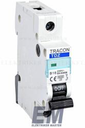 Tracon Tracon Kismegszakító 1P B 16A 6kA TDZ-1B-16 kismegszakító (TRCNTDZ-1B-16)