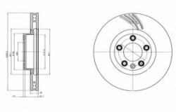 DELPHI Disc frana VW TOUAREG (7P5) (2010 - 2016) DELPHI BG9101C