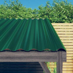  Panouri de acoperiș 36 buc. oțel vopsit verde 80x36 cm (319138)