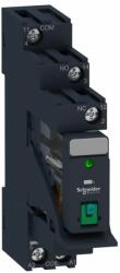 Schneider Electric RXG12BDPV Harmony RXG Interfész relé foglalattal, 1CO, 10A, 24VDC, tesztgomb, LED Harmony Electromechanical Relays (RXG12BDPV)