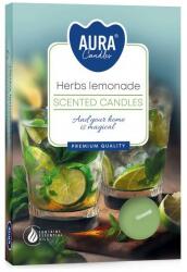 BISPOL Set lumânări de ceai Herbs Lemonade - Bispol Aura Herbs Lemonade Scented Candles 6 buc