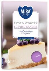 BISPOL Set lumânări aromate Blueberry Cheesecake - Bispol Blueberry Cheesecake Scented Candles 6 buc