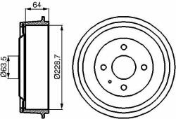 Bosch Tambur frana BOSCH 0 986 477 012 (0 986 477 012) - automobilus
