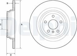 DELPHI Disc frana DELPHI BG4754C (BG4754C) - automobilus