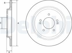 DELPHI Disc frana DELPHI BG4932C (BG4932C) - automobilus