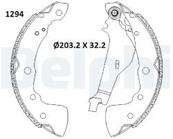 DELPHI Set saboti frana DELPHI LS2181 (LS2181) - automobilus