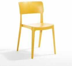 Novussi Scaun exterior Dynamic polipropilenă cu fibră de sticlă galben suprapozabil (DCRDYN019NVG)