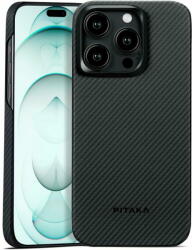 PITAKA Husa Husa Pitaka MagEZ 4, Aramida 600D, pentru iPhone 15 Pro, compatibila MagSafe Overture (FO1501P) - vexio