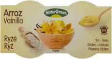 NaturGreen Bio vaníliás rizsdesszert 2x125 g