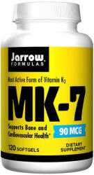 Jarrow Formulas MK-7 K2-vitamin lágykapszula 90 mcg 120 db