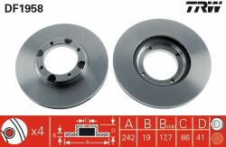 TRW Disc frana TRW DF1958 (DF1958) - automobilus