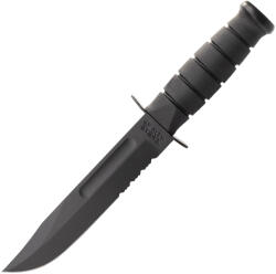 KA-BAR Black Fixed Blade Utility Knife Kydex Sheath, serrated edge 1214 (KB-1214)