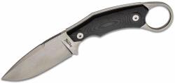 LIONSTEEL Fixed Blade M390 stone washed, Solid G10 handle, leather sheath H2 GBK (H2 GBK)