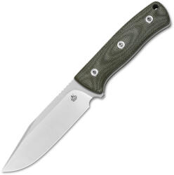 QSP KNIFE Bison V2, Satin D2 Blade, Green Micarta Handle QS134-C (QS134-C)