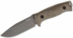 LIONSTEEL Fixed knife knife SLEIPNER PVD+SW blade GREEN CANVAS handle, Cordura M5B CVG (M5B CVG)
