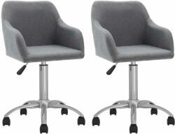vidaXL 2 buc gri deschis 330633