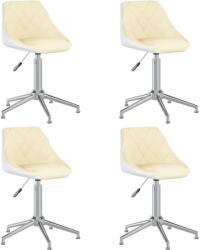 vidaXL 4 buc crem/alb 3088888