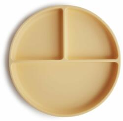  Mushie Silicone Suction Plate osztott tányér tapadókoronggal Daffodil