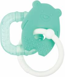 NATTOU Teether With Cooling Part jucărie pentru dentiție cu efect racoritor Green Bear 3 m+ 1 buc