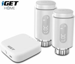 iGET HOME TS10 Starter kit (2x TS10 Thermostat Radiator Valve + 1x GW1 Gateway) (75020828)