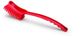 IGEAX élelmiszeripari kézi kefe hosszú nyéllel piros 0, 75mm kemény sörtével (1006RT)