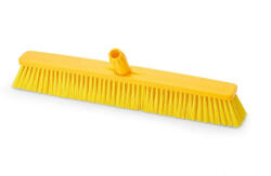 IGEAX élelmiszeripari tolóseprű, partvis fej, 60cm, 0, 3mm puha sörtével, sárga (1013YS)