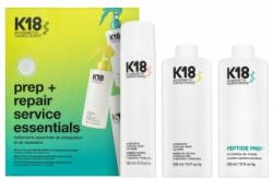 K18HAIR Prep+ Repair Service Essentials set pentru regenerare, hrănire si protectie 300 ml + 300 ml + 150 ml