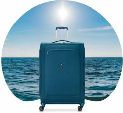 DELSEY Montmarte Air Keményfedeles négykerekű bőrönd 78cm - Kék (235282912)