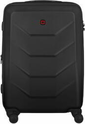 Wenger Prymo Medium Keményfedeles négykerekű bőrönd - Fekete (612537)