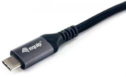 Equip USB 4.0 Type C Összekötő Fekete 1.2m 128381 (128381)