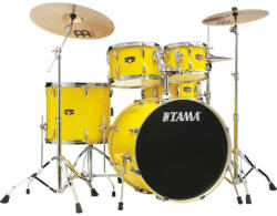 Tama - Imperialstar dobfelszerelés (22-10-12-16-14S") állványzattal, cintányérral és székkel, Electric Yellow - dj-sound-light