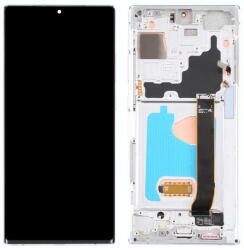  GH82-31458C Samsung Galaxy Note20 Ultra / Note20 Ultra 5G OEM AMOLED kijelző érintővel ezüst kerettel előlap (GH82-31458C)