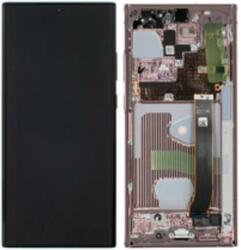 Samsung GH82-31458C Gyári Samsung Galaxy Note20 Ultra SM-N986 bronz LCD kijelző érintővel kerettel előlap (GH82-31458C)