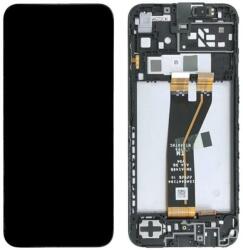 Samsung GH82-31185A Gyári Samsung Galaxy A14 (nem EU-s) LCD kijelző érintővel Fekete kerettel, előlap (Phantom Black) (GH82-31185A)