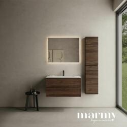 MARMY CODE 90 függesztett alsószekrény, 2 fiók, laminált Hazel szín, króm fogantyú 90x46x50 - 90 10 09 22 10 88 (90 10 09 22 10 88)