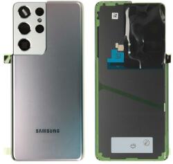 Samsung GH82-27283B Gyári Samsung Galaxy S21 Ultra Ezüst akkufedél hátlap, burkolati elem, kamera lencse (GH82-27283B)
