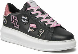 KARL LAGERFELD Sneakers KARL LAGERFELD KL62574 Black Lthr W/Pink