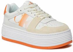 Calvin Klein Sneakers Calvin Klein Jeans Bold Flatf Low Lace Mix Nbs Sat YW0YW01308 Bright White/Coral Rose 02T