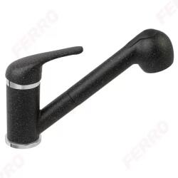 FERRO Freya Konyhai csaptelep kihúz. zuhanyfej, antracit (BFR8B)