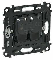 Legrand ValenaInMatic adatcsatlakozó dugalj STP RJ45 8(8) Cat6A(IEC) fekete csavaros LEGRAND - 753049 (753049)